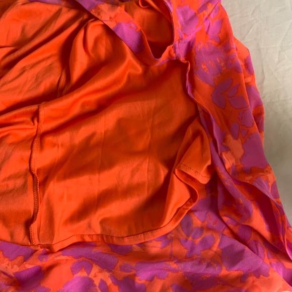 Bobeau‎ candy red & bright magenta wrap dress medium NWT - Picture 7 of 9